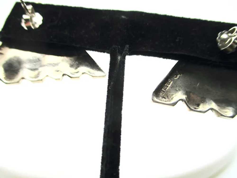 Modernist Sculptural Fin design  Sterling Silver … - image 6