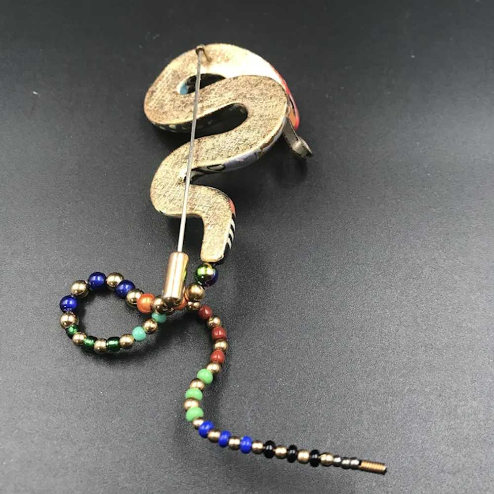 Cynthia Chuang Ceramic Snake Pin - image 4