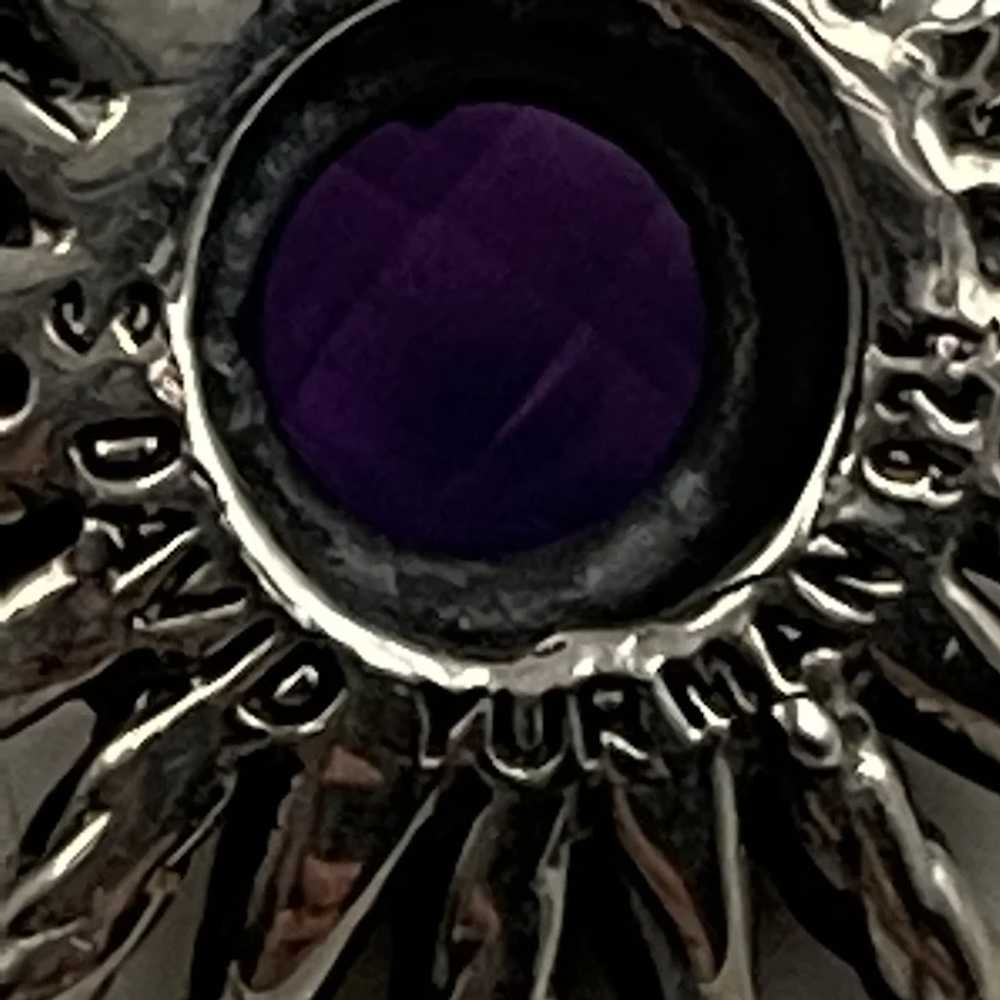 David Yurman Amethyst Starburst Sterling Silver N… - image 2