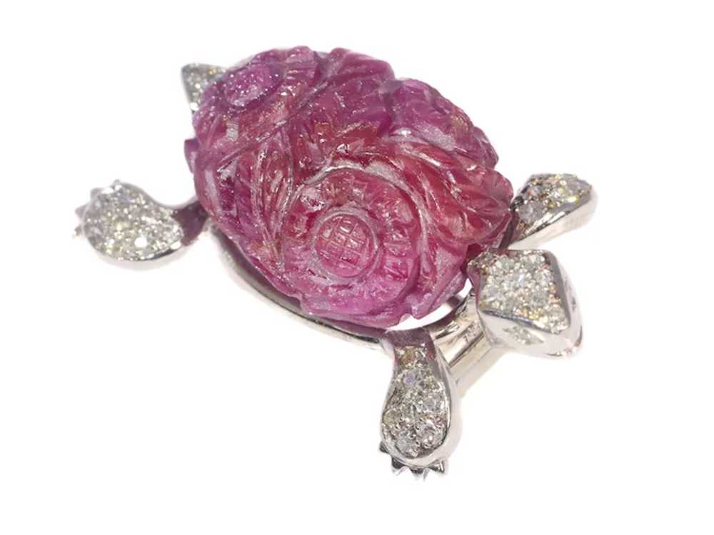 Whimsical Vintage Fifties French turle brooch set… - image 4