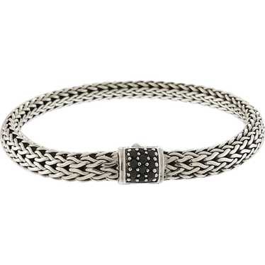 John Hardy Classic Chain Bracelet with Black Sapph