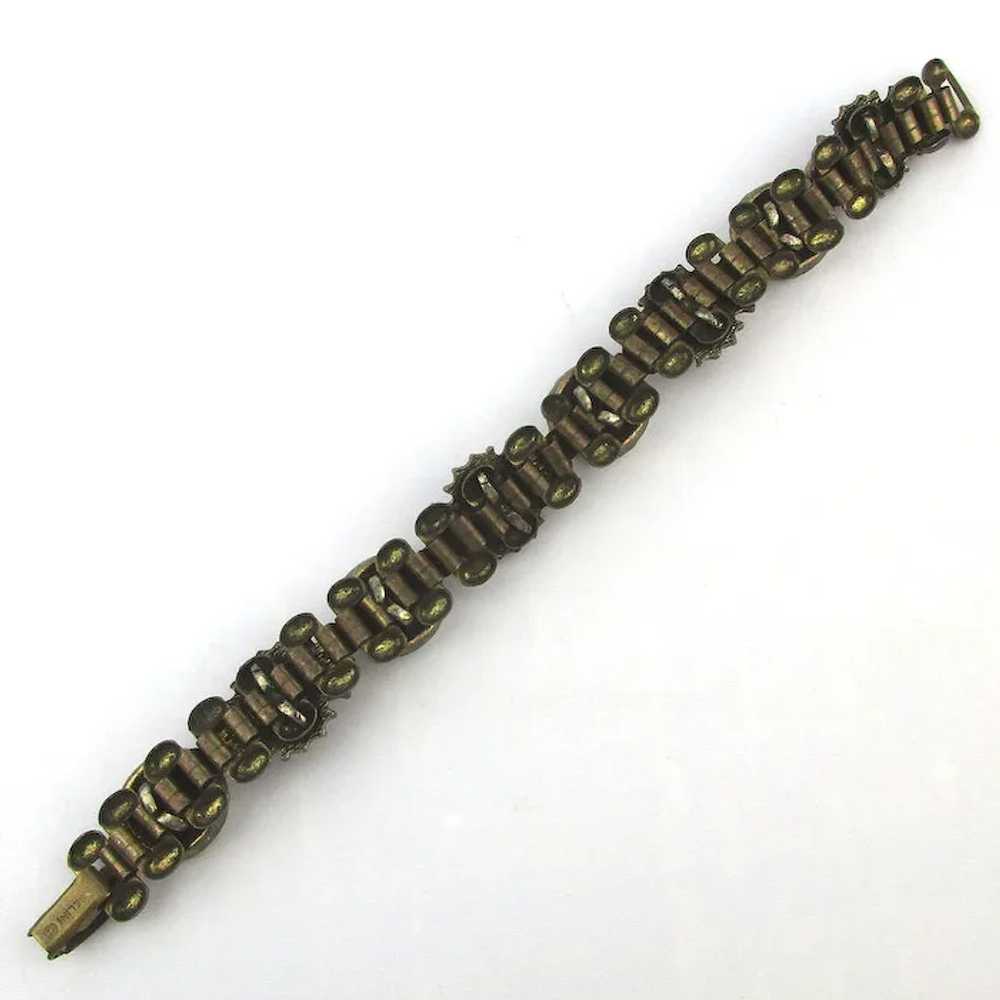 Signed Jeweled SELINI Link Bracelet - image 5