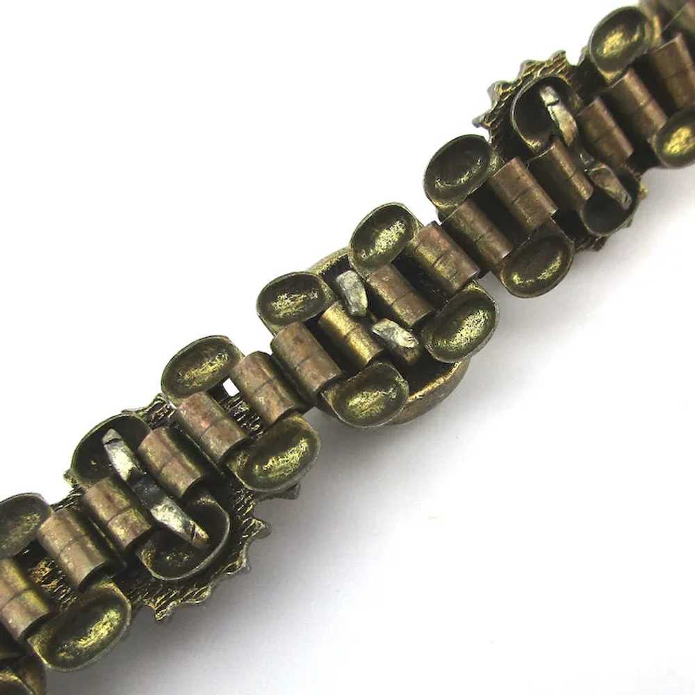 Signed Jeweled SELINI Link Bracelet - image 6