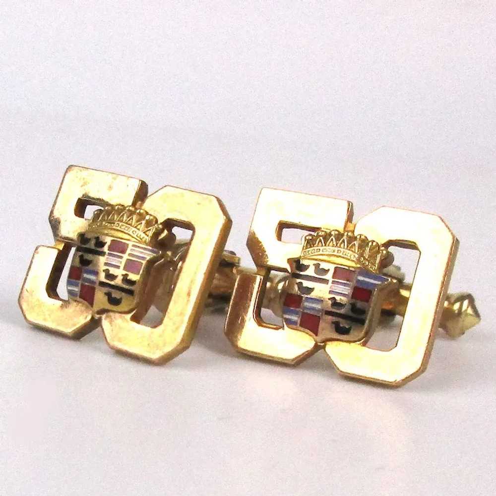 Vintage 1952 Cadillac 50th Anniversary Cufflinks … - image 2