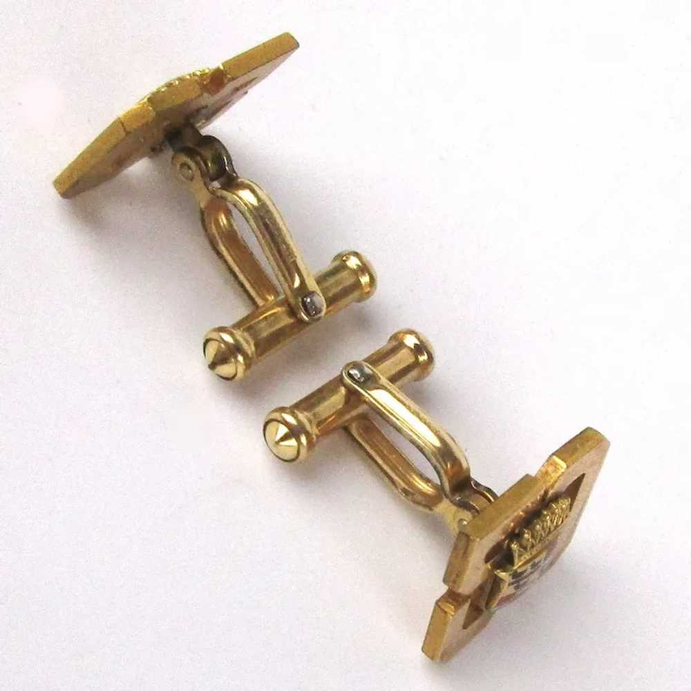 Vintage 1952 Cadillac 50th Anniversary Cufflinks … - image 3