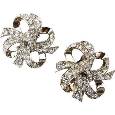 K.J.L. Avon Faux Diamond Rhinestone Earrings