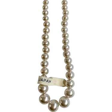 Faux Pearl Beaded Necklace Japan - image 1