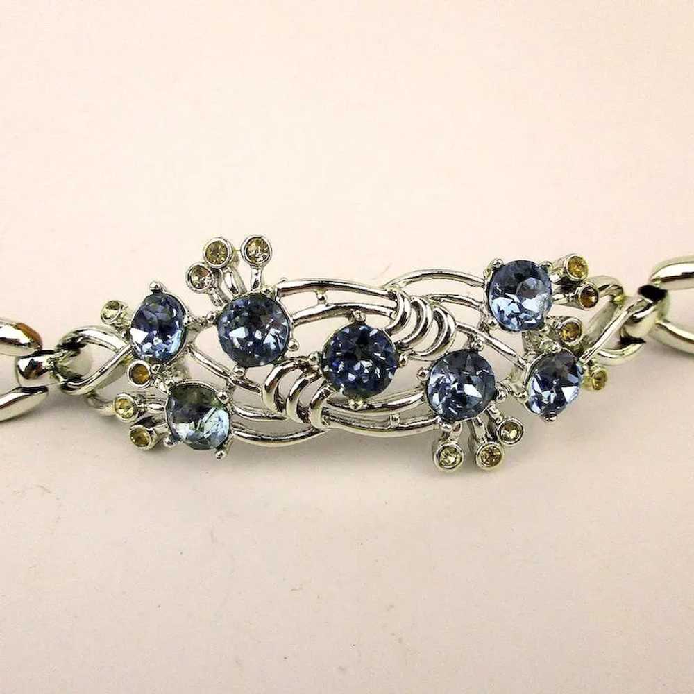 Vintage KRAMER Rhinestone Necklace - Bracelet Set - image 3