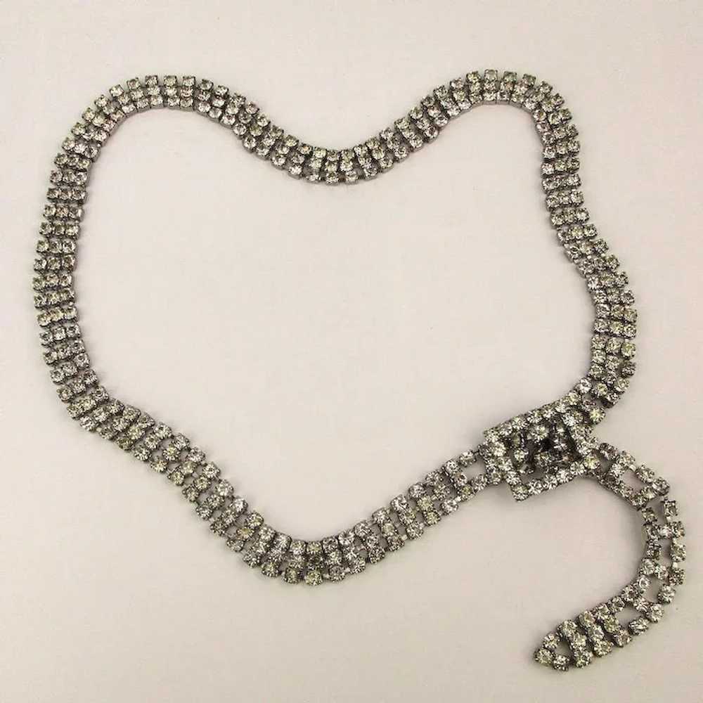 Vintage Crystal Rhinestone Belt or Necklace - image 2