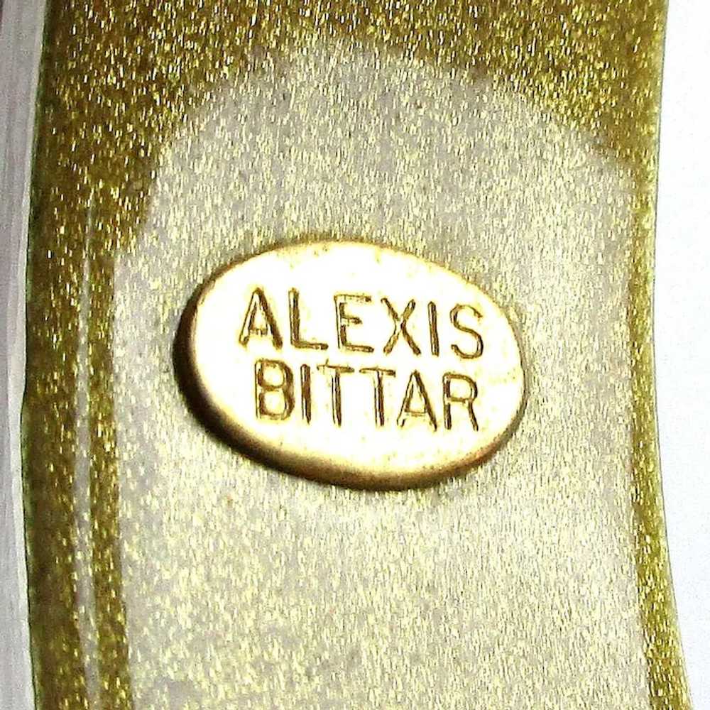 Vintage Alexis Bittar Satin Lucite Bangle Bracelet - image 6