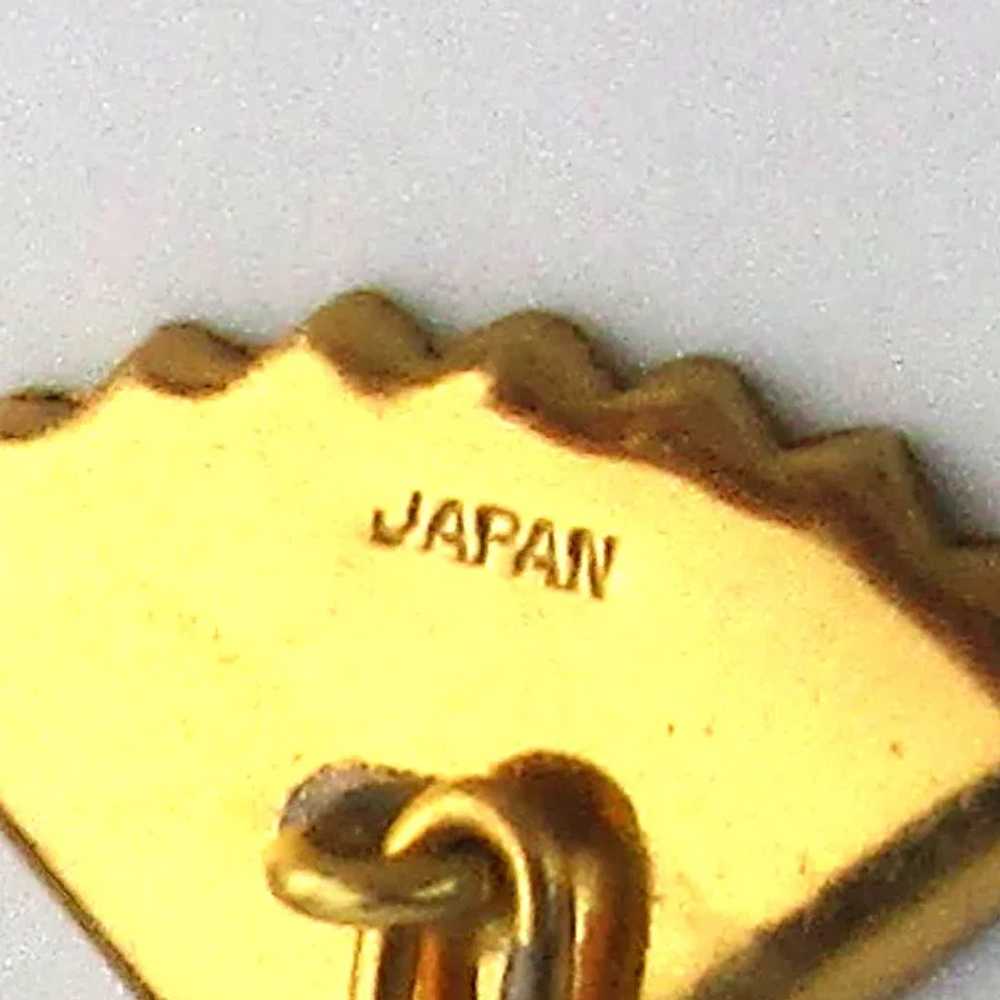 Old K24 Japanese Damascene Cufflinks Etched w/ 24… - image 5