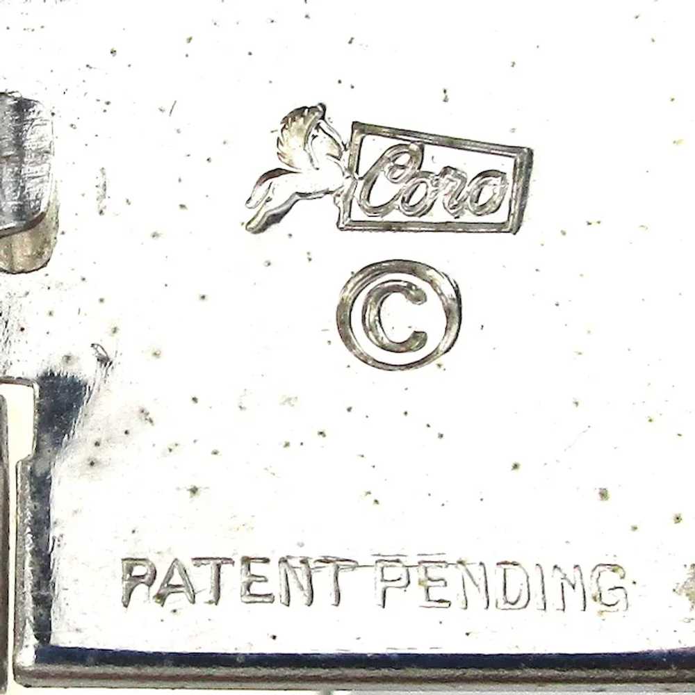 Vintage CORO Pegasus Pop Out Locket Pin Brooch - image 7