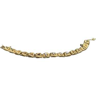 Yellow Gold Victorian Diamond Bracelet - image 1