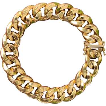 18K Yellow Gold Round Link Bracelet