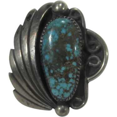 Native American Navajo Sterling Silver Turquoise … - image 1