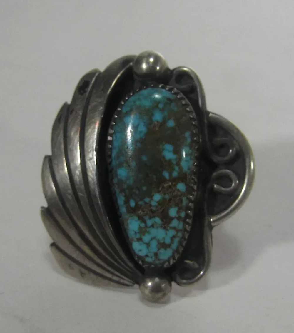 Native American Navajo Sterling Silver Turquoise … - image 6