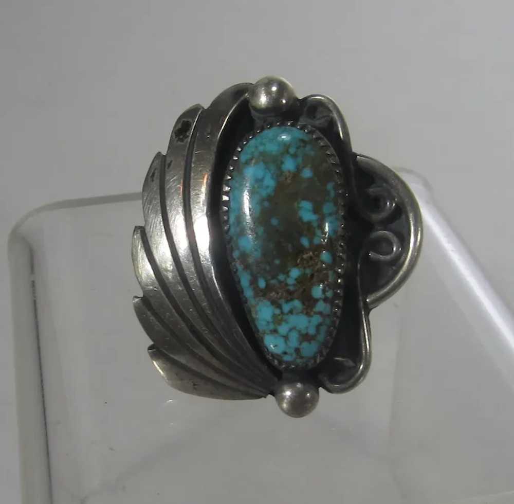 Native American Navajo Sterling Silver Turquoise … - image 7