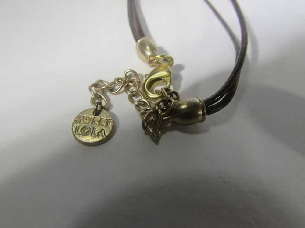 Signed Combination of Fabulous Charms On Leather … - image 10