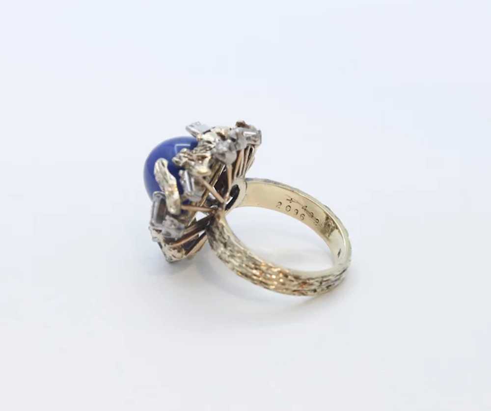 Vintage Tree Vine Cabochon Lapis Lazuli Diamonds … - image 7
