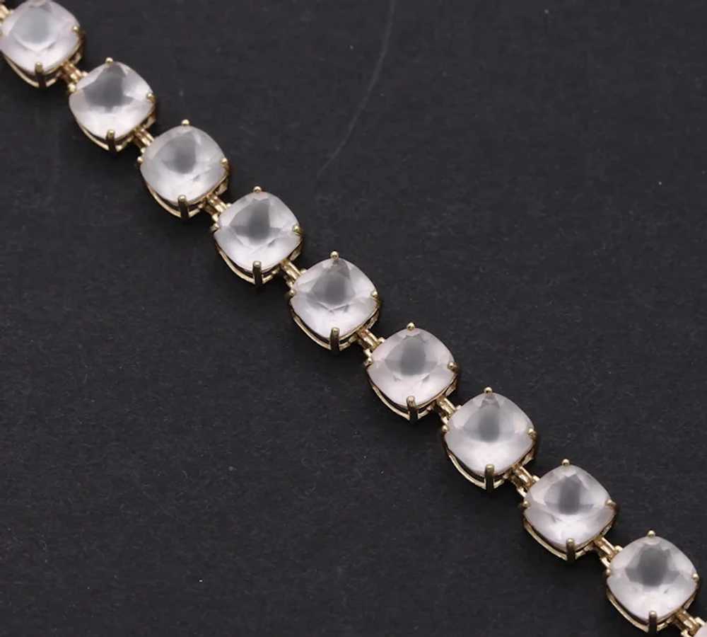 Lovely Vintage Quartz Crystal Diamonds 14K Yellow… - image 2