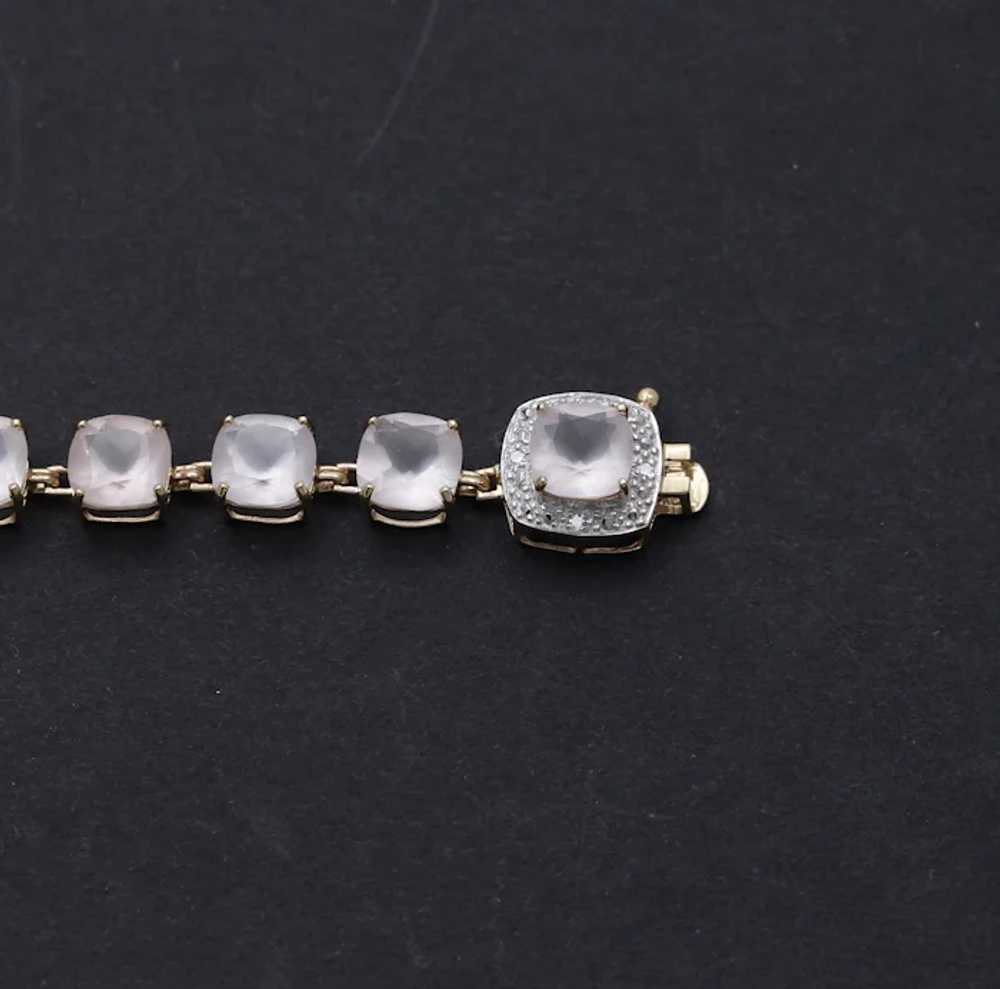 Lovely Vintage Quartz Crystal Diamonds 14K Yellow… - image 3