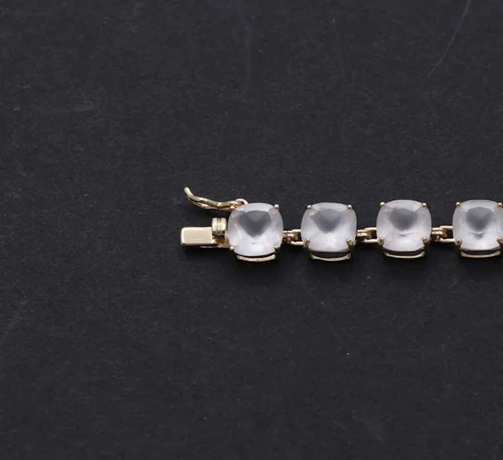 Lovely Vintage Quartz Crystal Diamonds 14K Yellow… - image 5