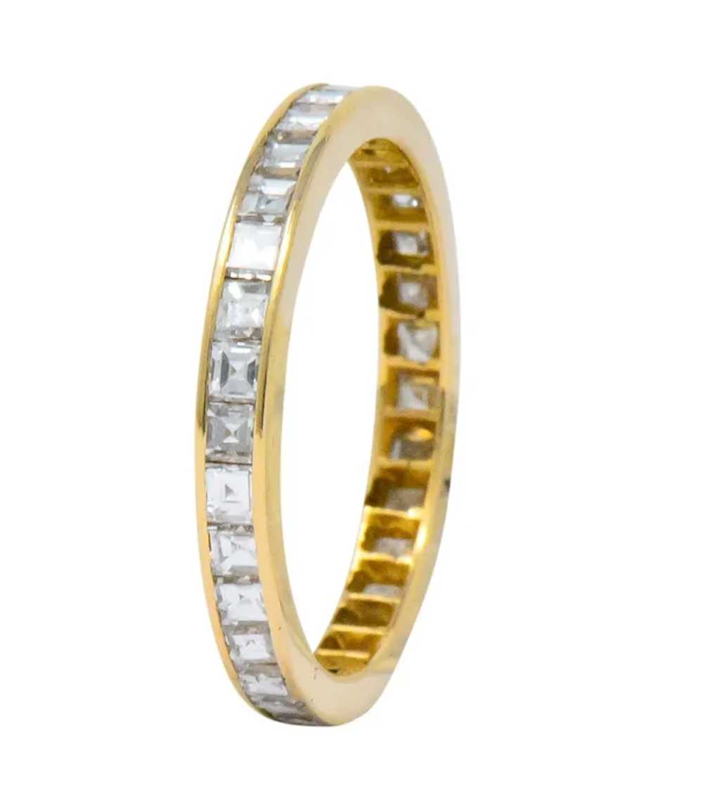 Modern 1.30 CTW Diamond 14 Karat Gold Eternity Ba… - image 1