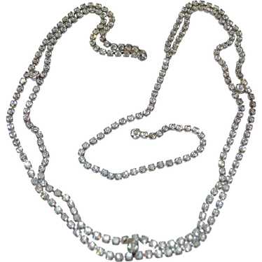 Rhinestone Flapper Style Necklace