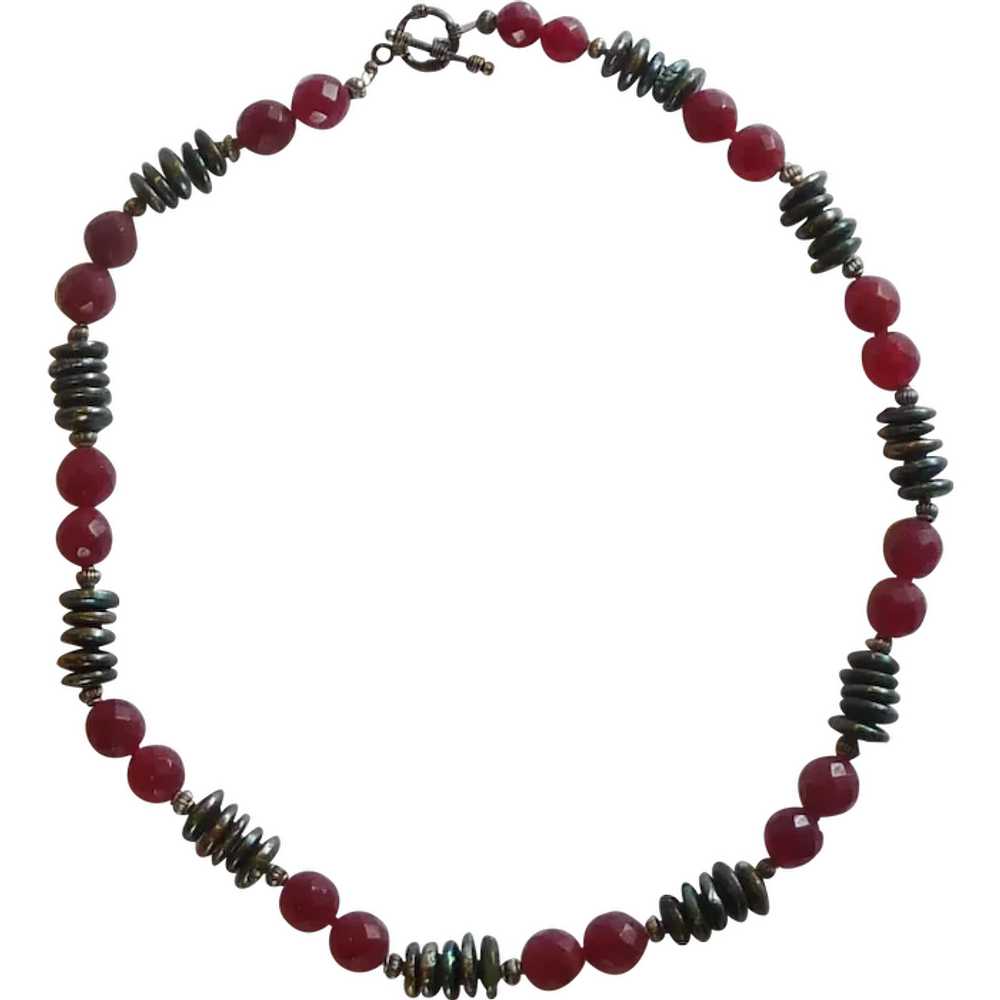 Chardonnay Color Faceted Beaded Necklace - image 1