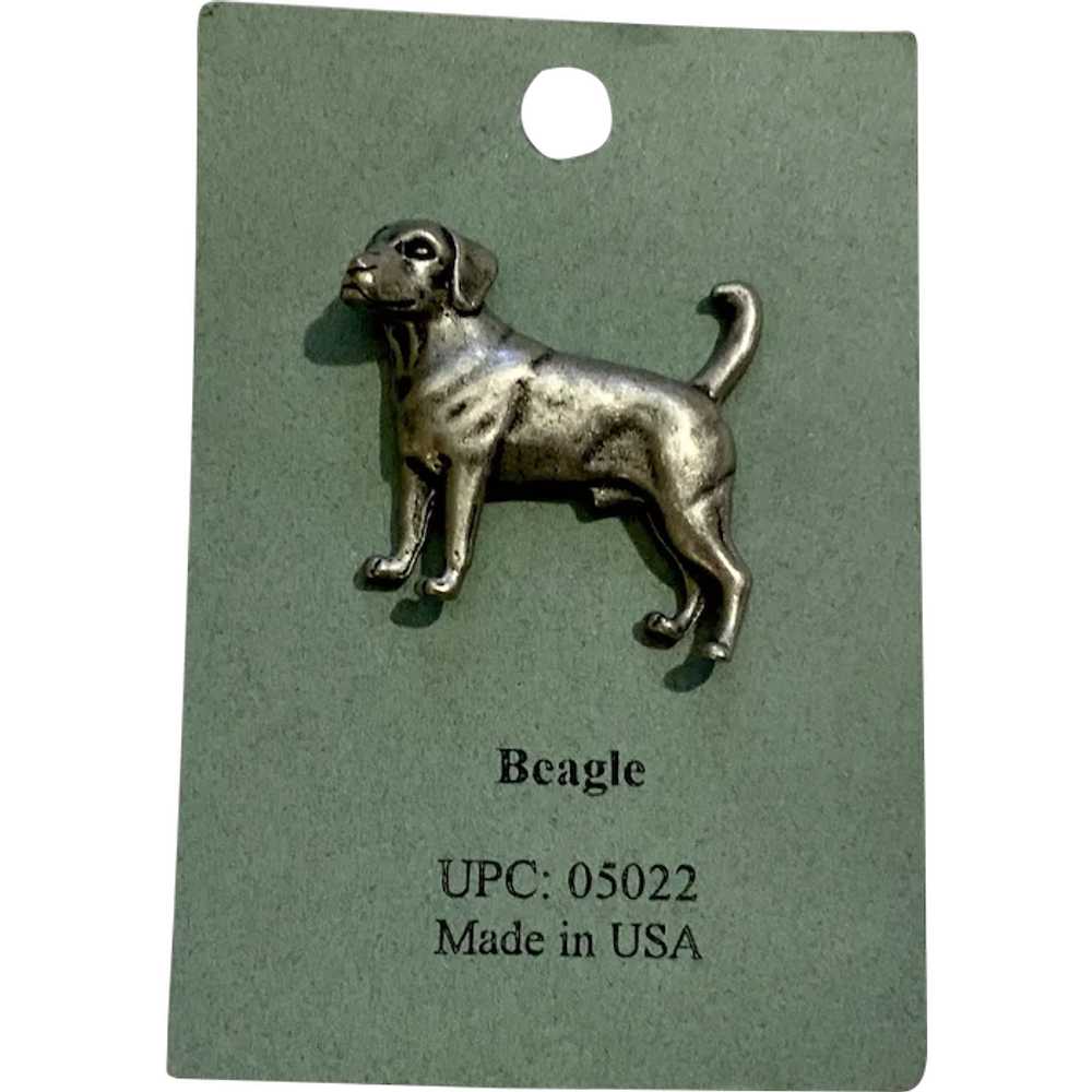 Beagle Dog American Pewter Works 1986 Lapel Pins - image 1