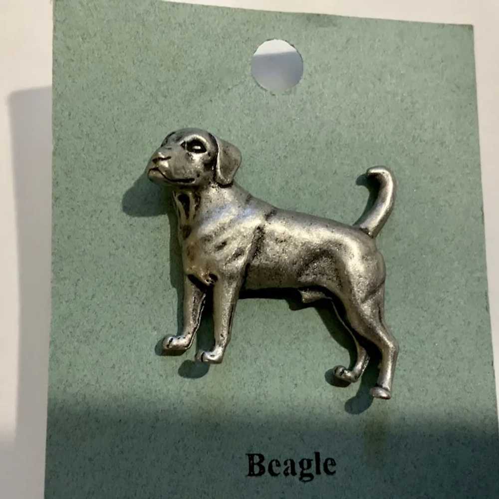 Beagle Dog American Pewter Works 1986 Lapel Pins - image 2