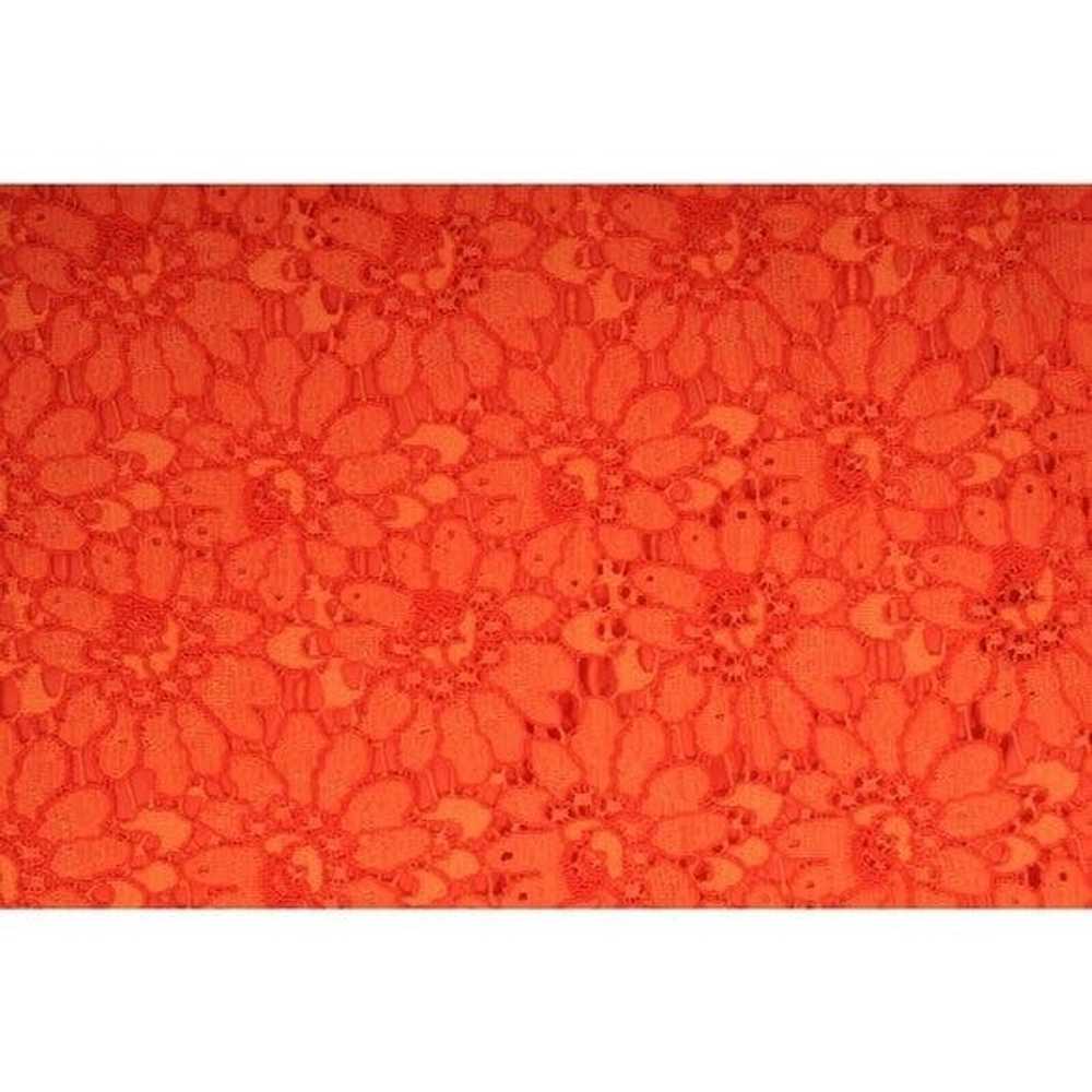 Gucci Midi Skirt Size 42 M Orange Floral Flower L… - image 3