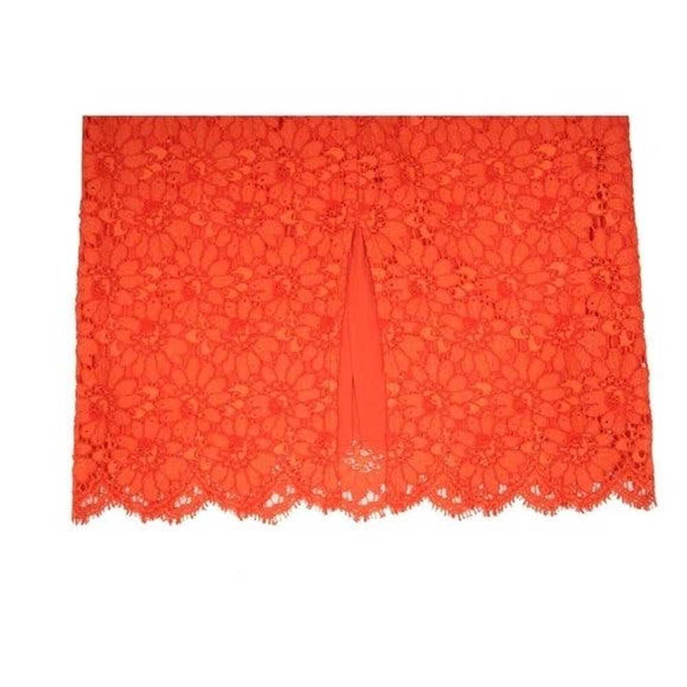 Gucci Midi Skirt Size 42 M Orange Floral Flower L… - image 6