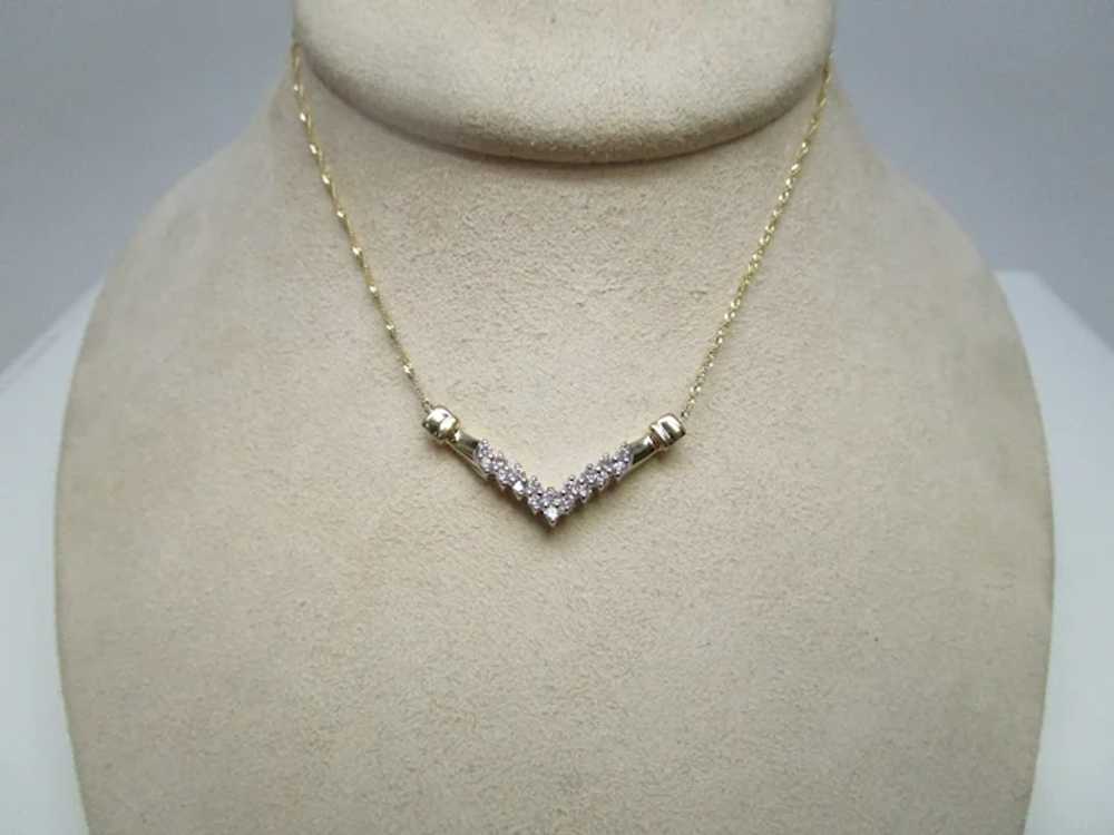 Diamond 14 Karat Gold  Necklace - image 3