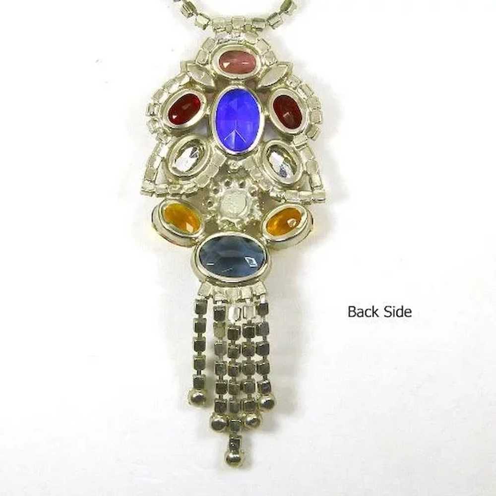 Fantastic Rhinestone Bib Necklace - image 7