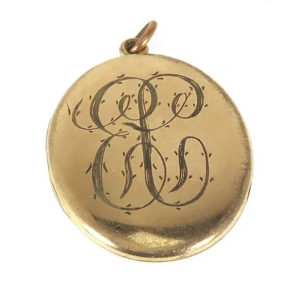 Antique Gold Filled Locket – Edwardian – Wightman… - image 2