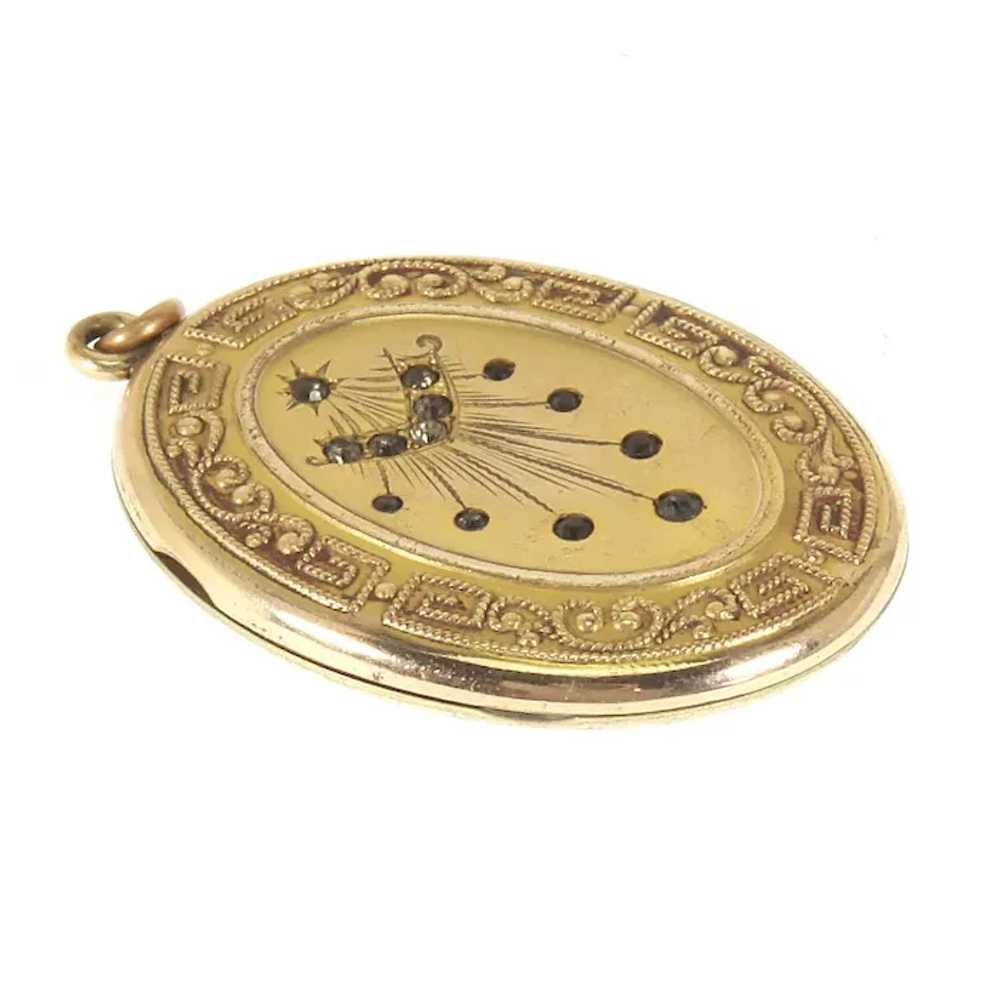 Antique Gold Filled Locket – Edwardian – Wightman… - image 3
