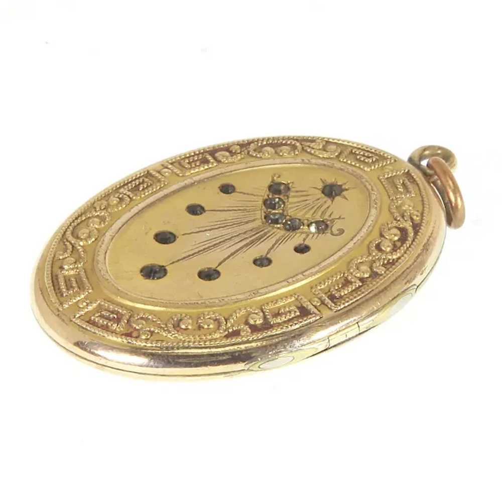 Antique Gold Filled Locket – Edwardian – Wightman… - image 4
