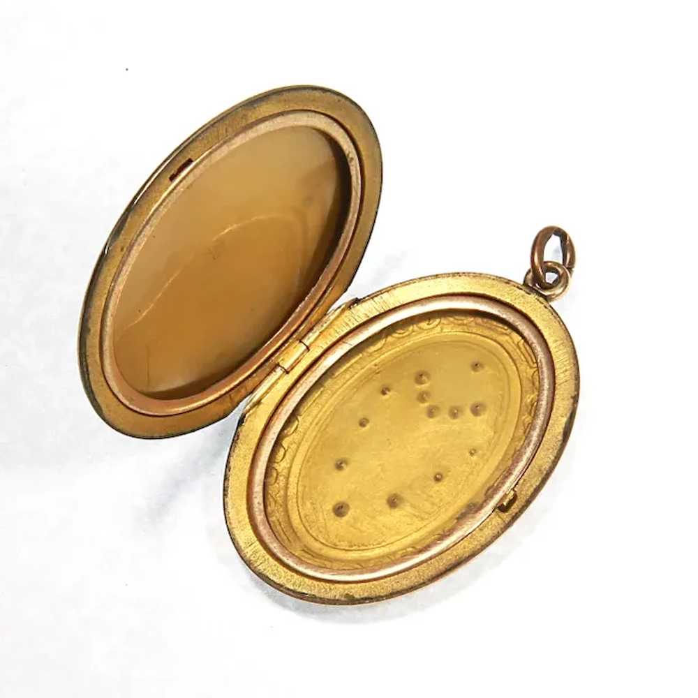 Antique Gold Filled Locket – Edwardian – Wightman… - image 5