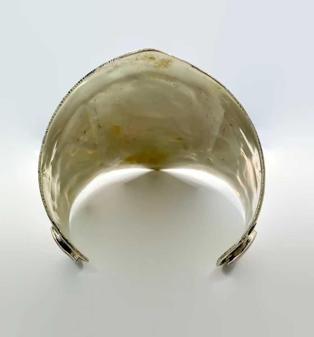 Carnelian Cuff, Afghan Bracelet, Silver Cuff, Vin… - image 6