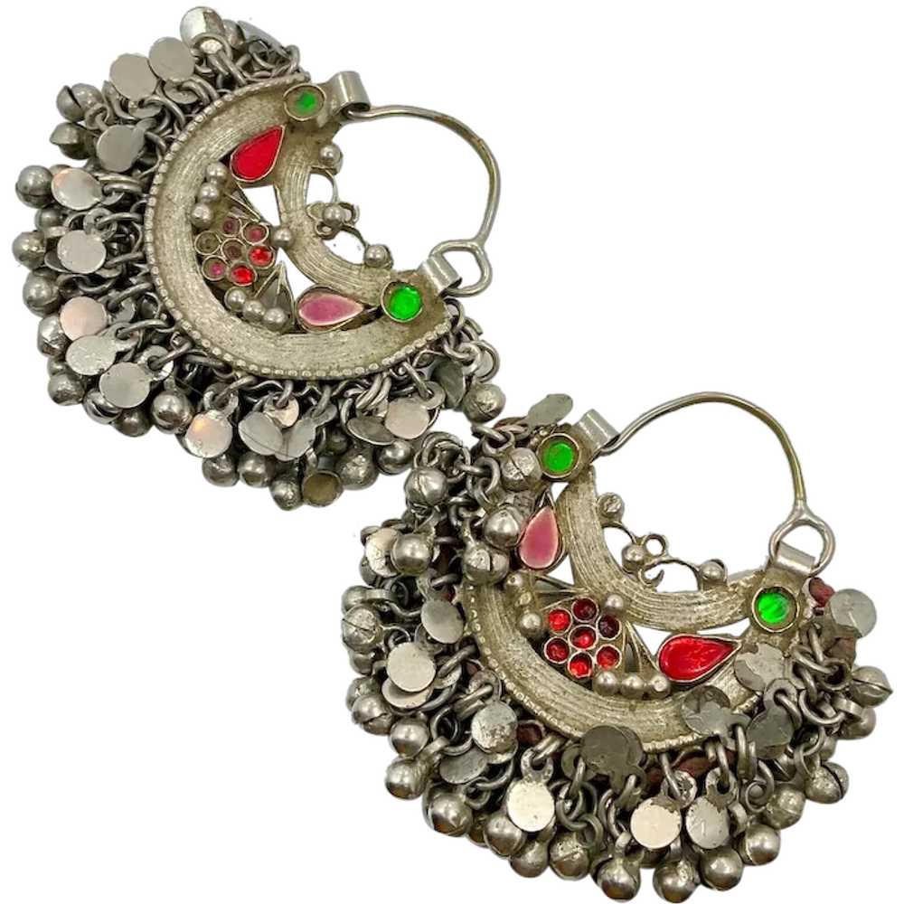 Hoop Earrings, Ear Weights, Jewels, Afghan, Kuchi… - image 1