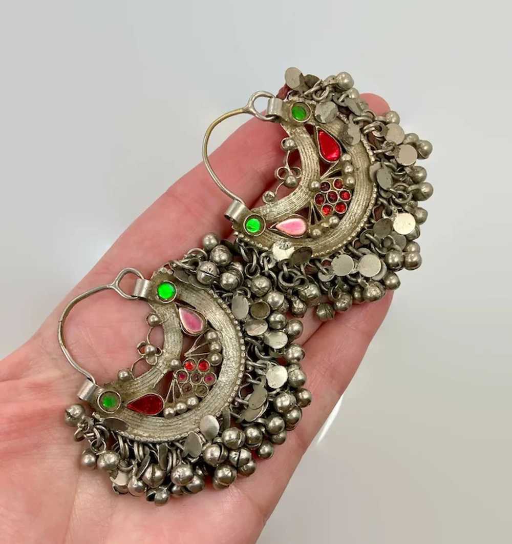 Hoop Earrings, Ear Weights, Jewels, Afghan, Kuchi… - image 2