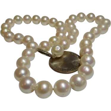 9.0 mm Cultured Pearl Strand Necklace - image 1