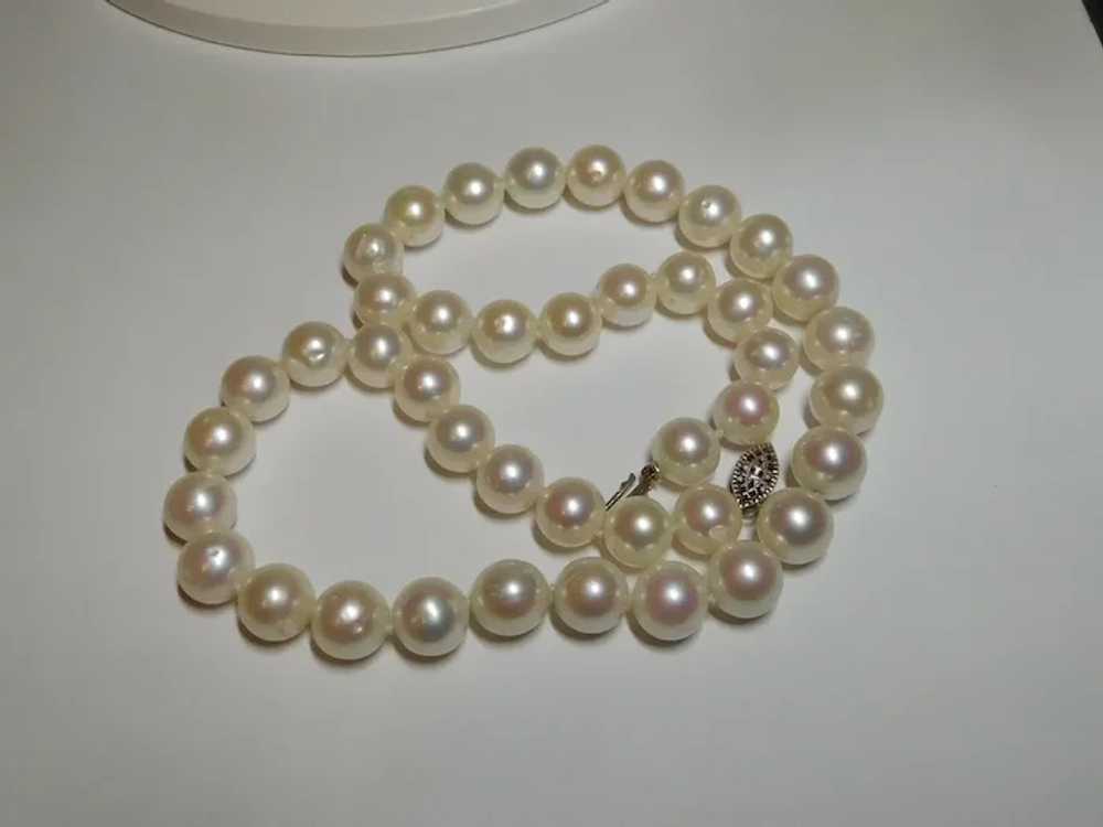 9.0 mm Cultured Pearl Strand Necklace - image 2