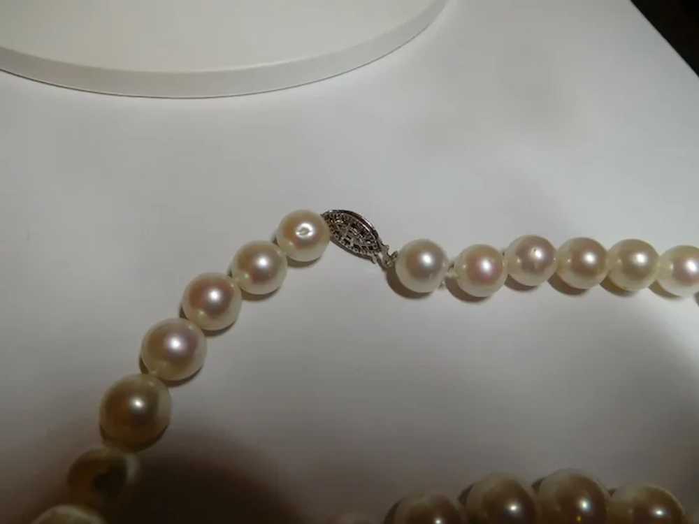 9.0 mm Cultured Pearl Strand Necklace - image 4