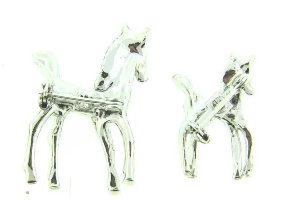 Vintage figural mare and foal matching Scatter Pi… - image 2