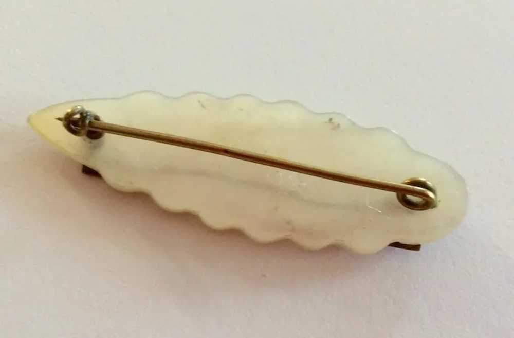 Mother Of Pearl Gold Filled Mother Name Brooch - image 2