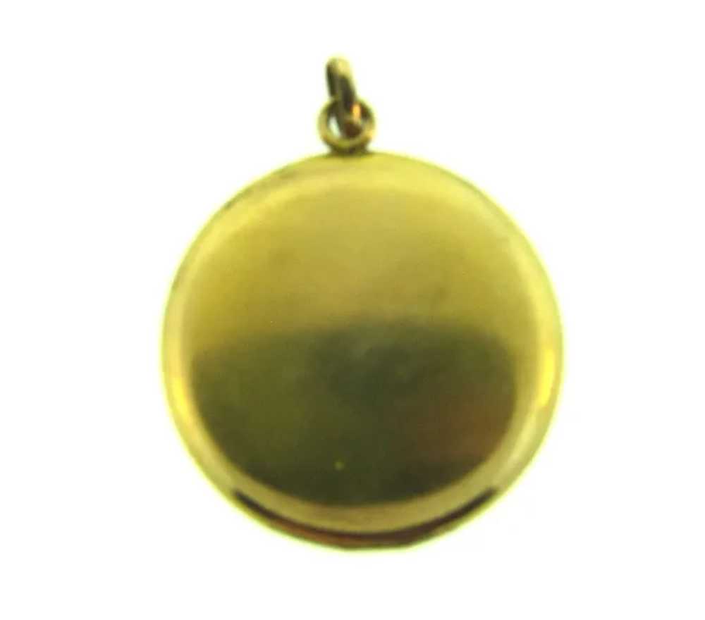 Signed W&S.B gold filled vintage Locket with init… - image 2