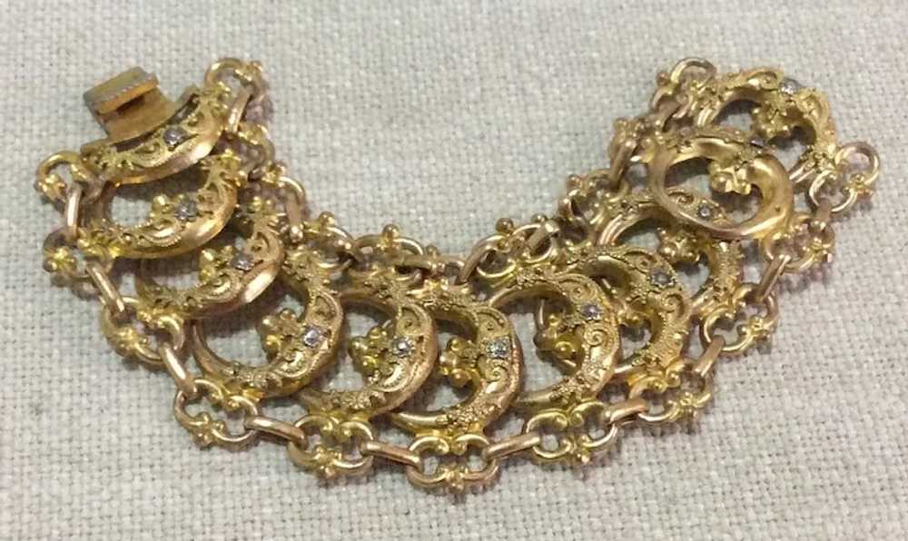 12K Gold Filled Necklace & Bracelet Antique Victo… - image 4