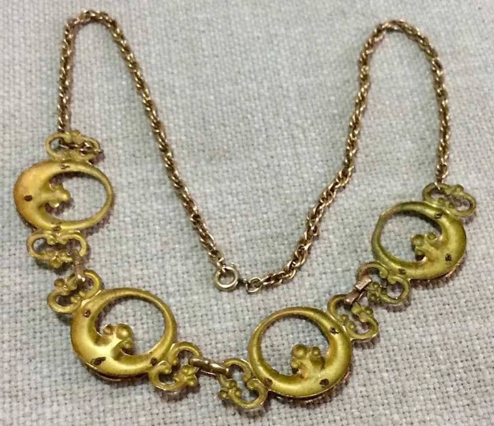 12K Gold Filled Necklace & Bracelet Antique Victo… - image 7